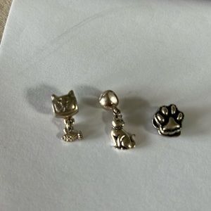 Cat lovers Sterling silver charms